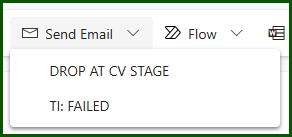 Screenshot of the command button on our desired form